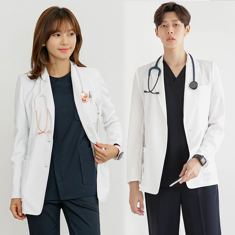 Medical Lab Years - 유니섹스 실험복 긴팔 수트 자켓 의사