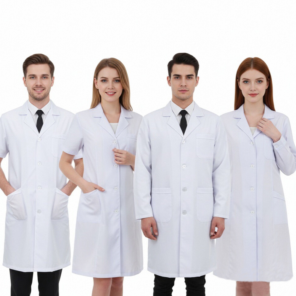 Medical Lab Research - 전문의사용 흰색 가운 실험복 코스프레 의상