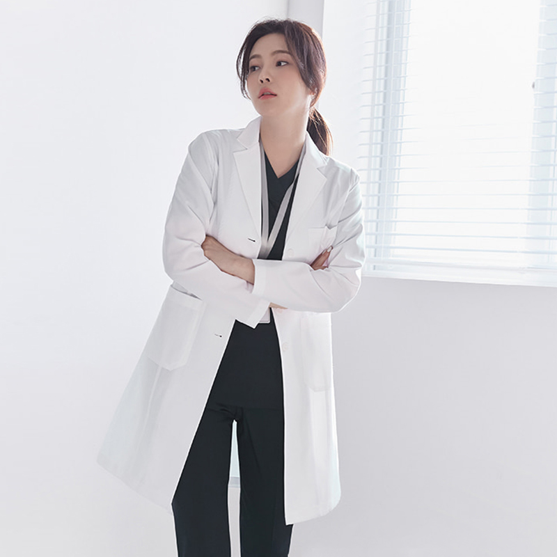 Medical Lab Years - 한국식 의사 백의 긴팔 작업복 의대생