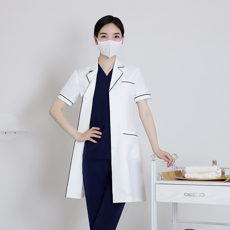 반소매 흰색 실험실 가운 의료 미용 간호사 유니폼 여성 - Medical Lab Years 리뷰 및 가격