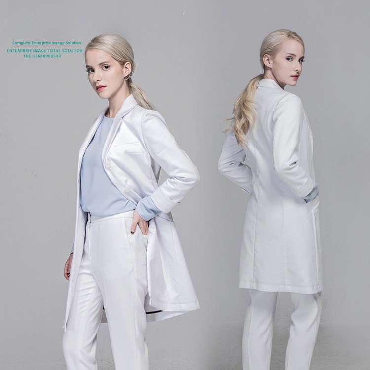 한국 스타일 고급 의료 작업복 롱 코트 흰색 실험복 치 - Medical Lab Years 리뷰 및 가격