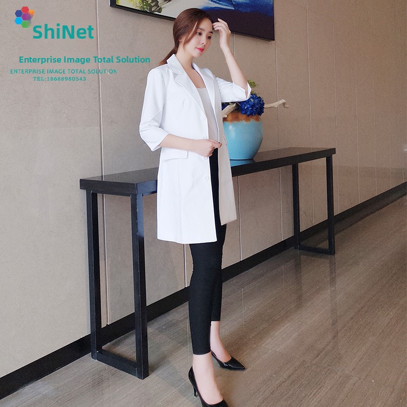 한국식 의료미용학원 여성 의사 작업복 중간길이 실험복  - Medical Lab Years 리뷰 및 가격